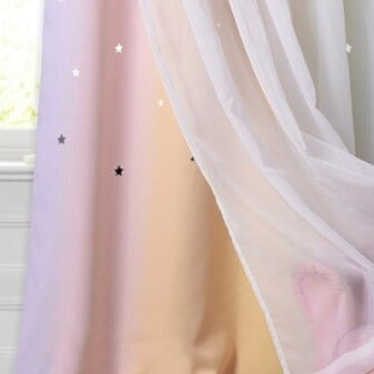 Visillo de exterior con pequeñas estrellas