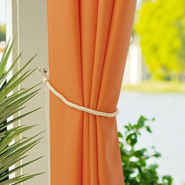 Cortina exterior impermeable para jardín