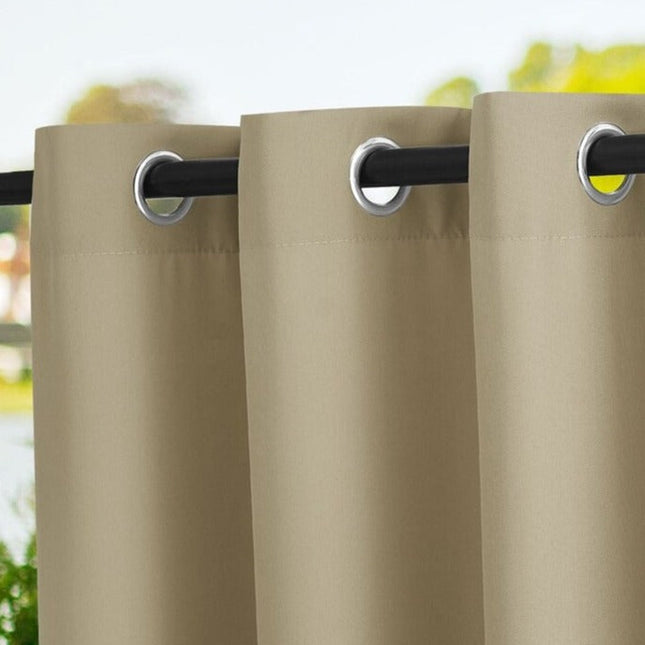 Cortina exterior impermeable para jardín