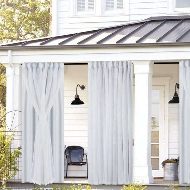 Cortina opaca para terraza y jardín