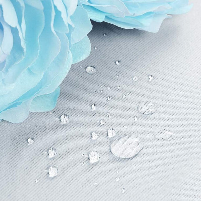 Cortina blanca de exterior para jardín