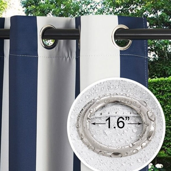 Cortina de Exterior a Rayas Impermeable