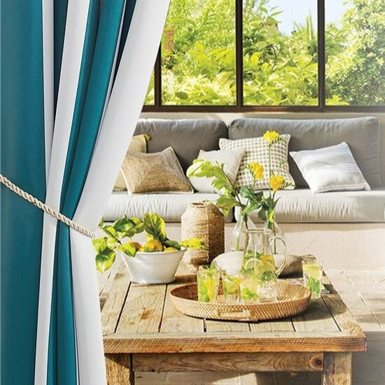 Cortina de Exterior a Rayas Impermeable