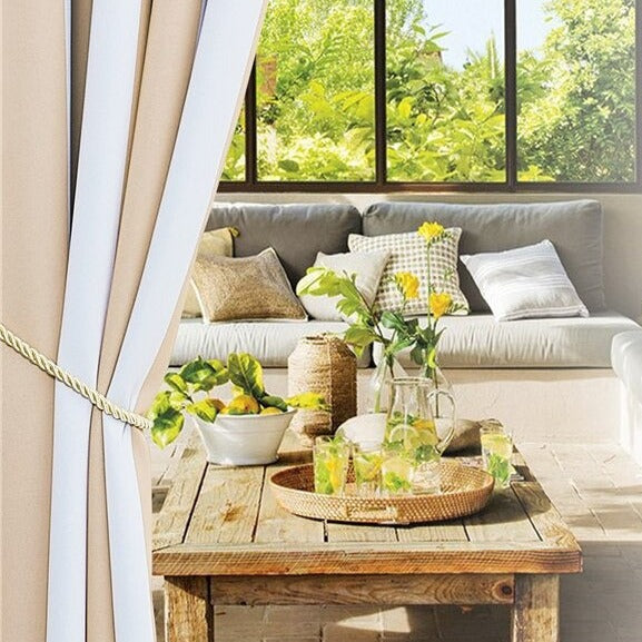 Cortina de Exterior a Rayas Impermeable