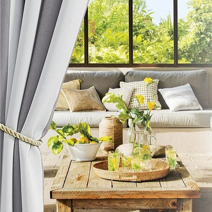 Cortina de Exterior a Rayas Impermeable