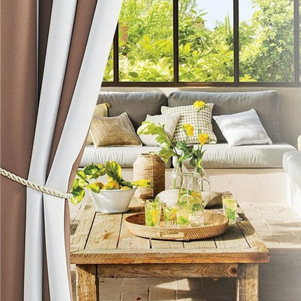 Cortina de Exterior a Rayas Impermeable