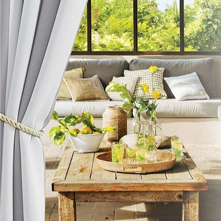 Cortina de Exterior a Rayas Impermeable