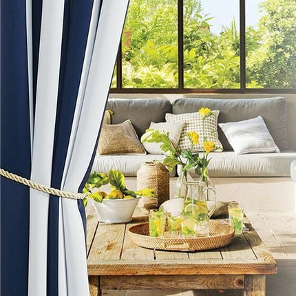 Cortina de Exterior a Rayas Impermeable