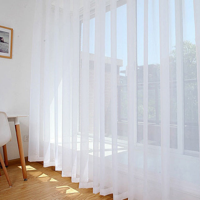 Visillo translúcido liso para salón