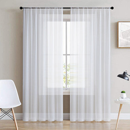 Visillo translúcido liso para salón