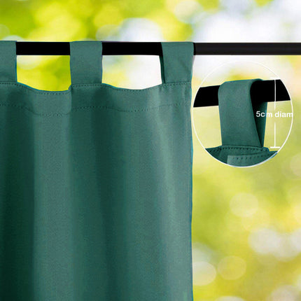 Cortina exterior verde pato impermeable