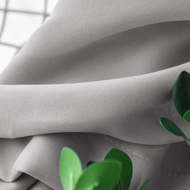 Cortina Opaca Moderna Gris Salón