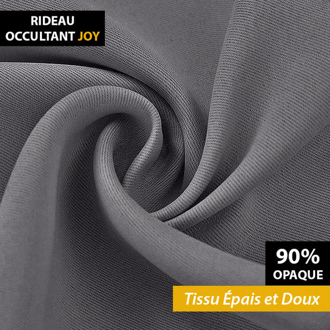 Cortina opaca para dormitorio gris oscuro