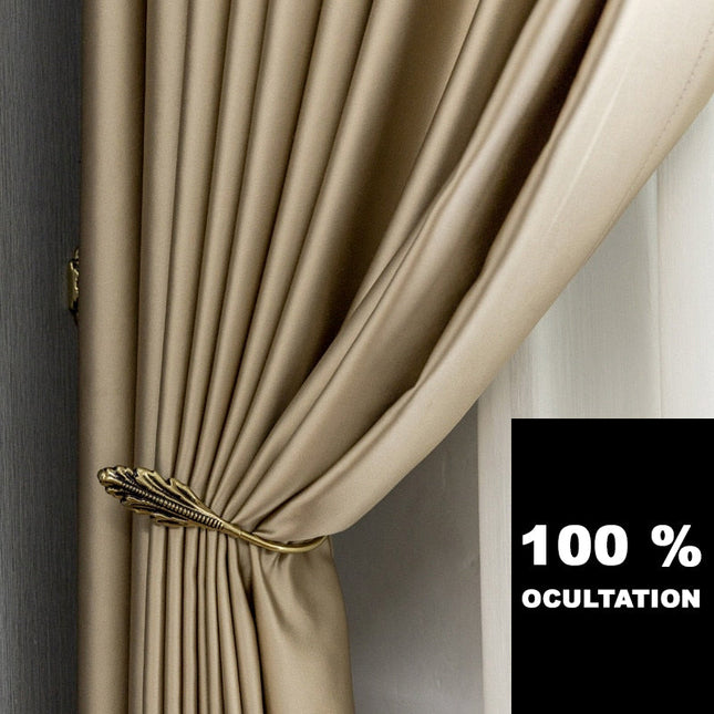 Cortina opaca elegante acabado satinado