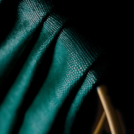 Cortina Opaca Verde Pato Punteada