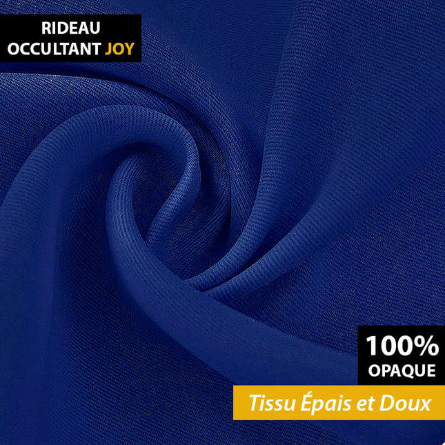 Cortina opaca lisa color azul marino