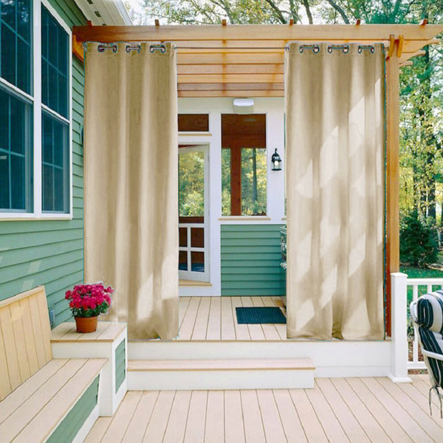 Cortina Exterior de Tela para Pérgola