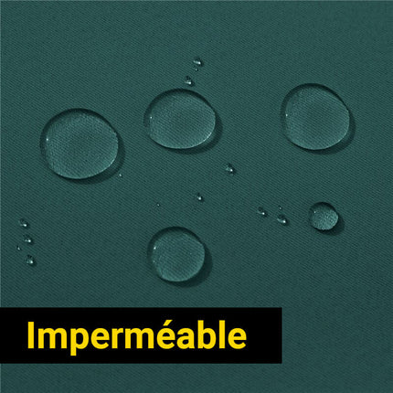 Cortina exterior impermeable verde pato
