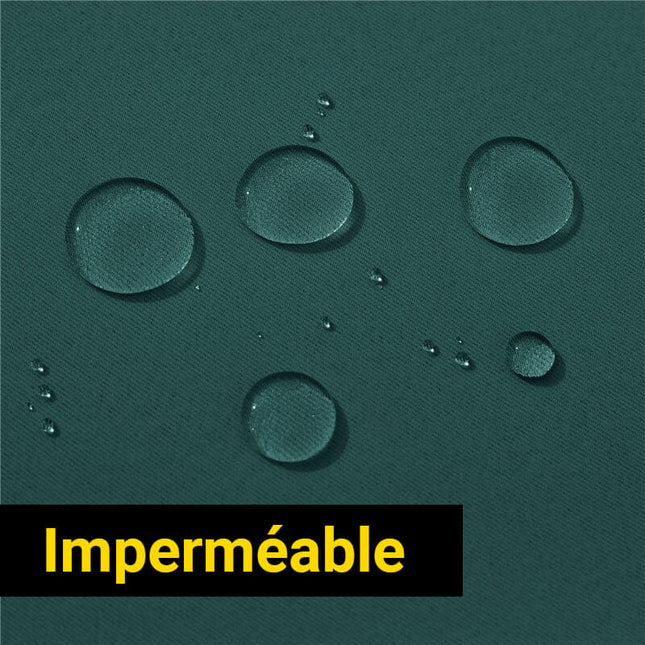 Cortina exterior impermeable verde pato