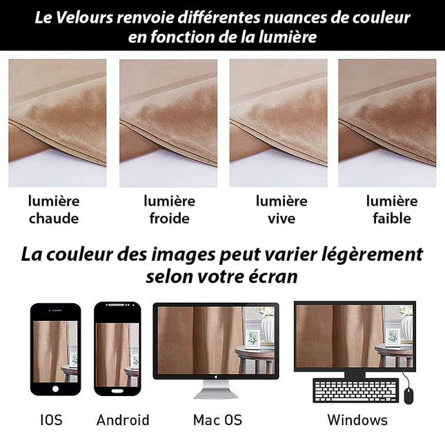 Cortina térmica de terciopelo salmón