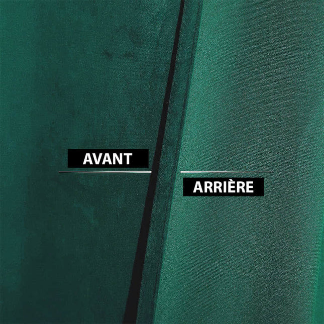 Cortina Aislante Terciopelo Verde Pato