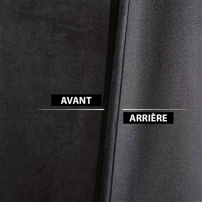 Cortina térmica opaca de lujo negra