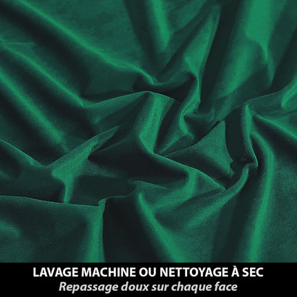 Cortina Aislante Terciopelo Verde Pato