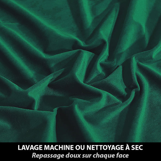 Cortina Aislante Terciopelo Verde Pato