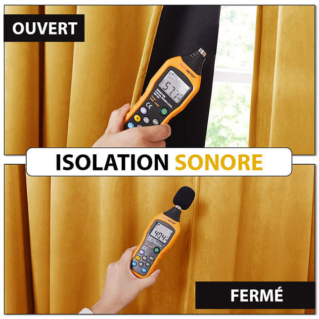 Cortina Opaca de Terciopelo Amarillo Mostaza