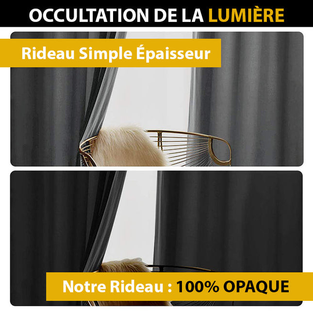 Cortina opaca de terciopelo gris oscuro