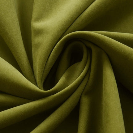 Cortina lisa de color verde oliva