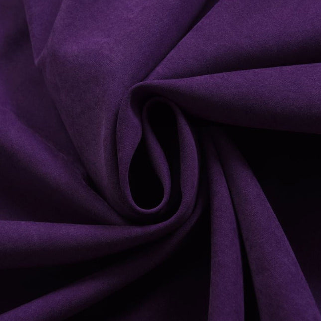 Cortina lisa con ojales color violeta