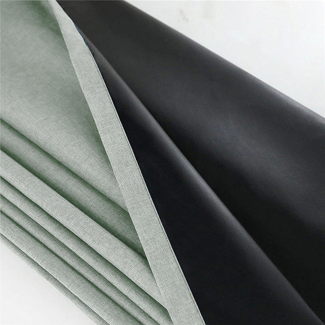 Cortina impermeable gris para balcón exterior