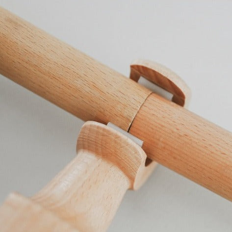 Barra de cortina imitación madera