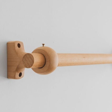 Barra de cortina imitación madera