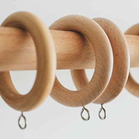 Barra de cortina imitación madera