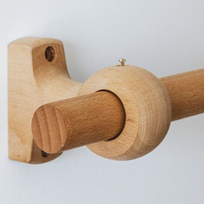 Barra de cortina imitación madera
