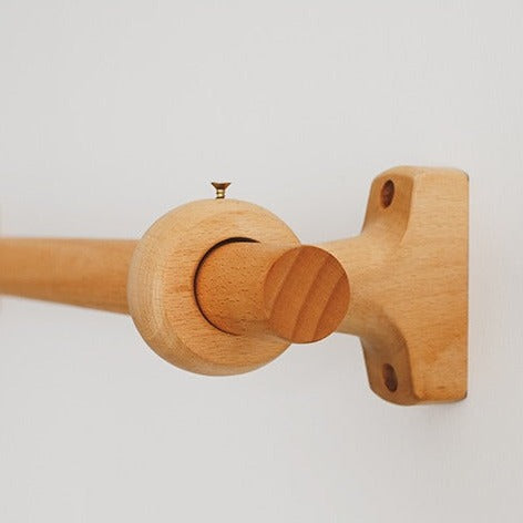 Barra de cortina imitación madera