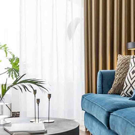 Visillo liso translúcido de gasa